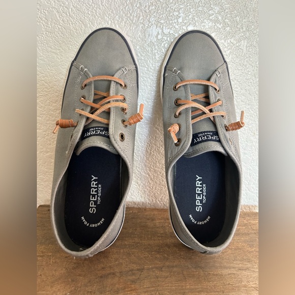 Sperry Grey Top Sider Shoes Sneakers. Size 9.5 - Picture 2 of 9